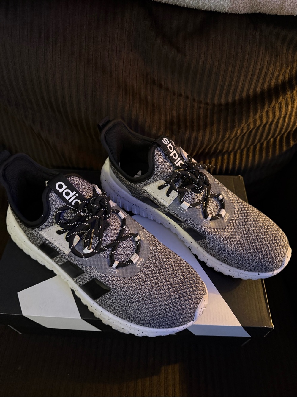 adidas Kaptir 4.0 K Black Gray Kids Sneakers